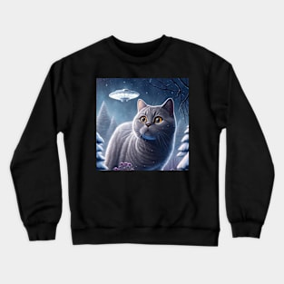 Scared British Shorthair Crewneck Sweatshirt